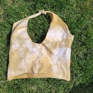Hand dyed halter top